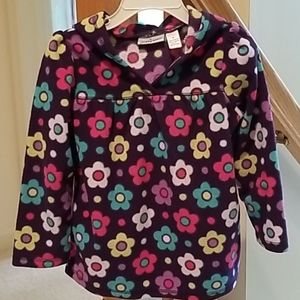 Girls hooded pullover fleece